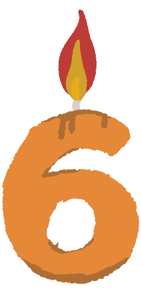 Candle illustration-Cute hand-painted warmth