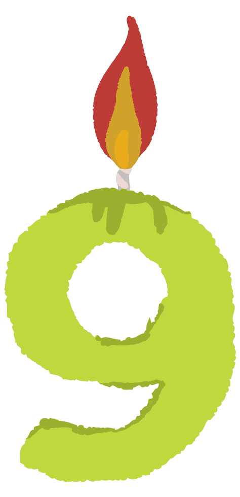 Candle illustration-Cute hand-painted warmth