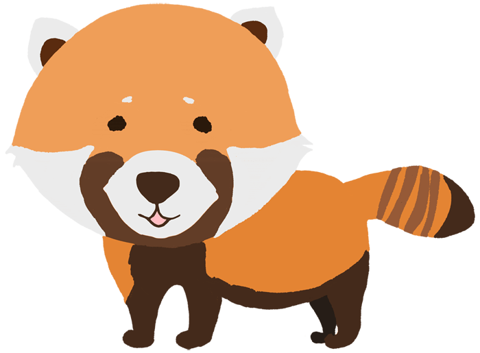 Cute red panda-Funny animal material