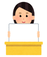 Paneler (female) who puts out a flip