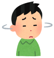 首を振っている人(男性)