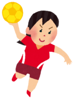 女子ハンドボール選手