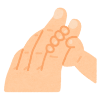 大人の指を握る赤ちゃんの手