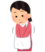 カバンの中を探す人(女性)