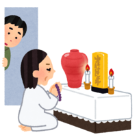 A person who sees a family during a religious ceremony