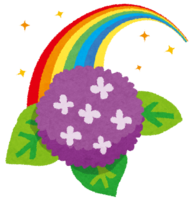 Baiu (rainbow and hydrangea)