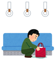 A person who touches a suspicious object