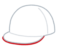 Red and white cap (white)