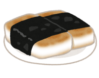 Soy sauce rice cake-Nori rice cake