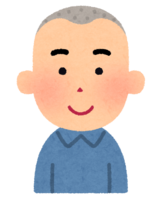 坊主頭の男性