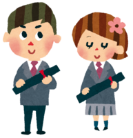 卒業生(ブレザー生徒)