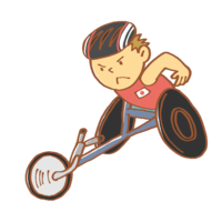 Wheelchair marathon runner