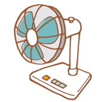 Old-fashioned white fan