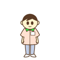 Convenience store clerk (male)