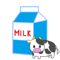 Milk and cow