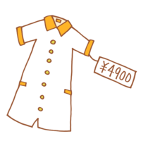 Clothes with a price tag