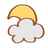 Cloudy moonlit night mark