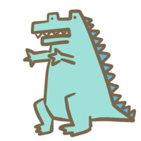 Light blue dinosaur