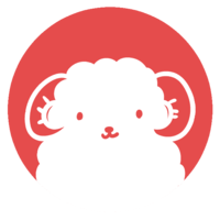 Hanko with a sheep's face