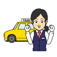 女性タクシードライバー