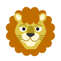 優しいライオンの顔