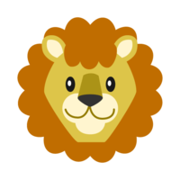 シンプルなライオンの顔