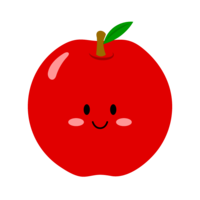 笑顔が可愛いりんごキャラクター