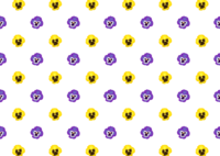 Pansy floral wallpaper