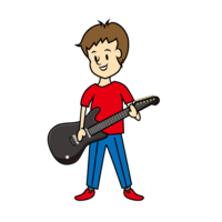 Electric guitar guitarist