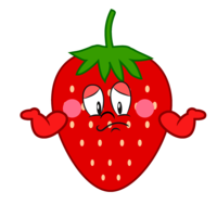 お手上げのいちごキャラ