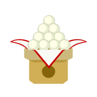 シンプルなお月見だんご