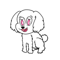 可愛いトイプードルキャラクター