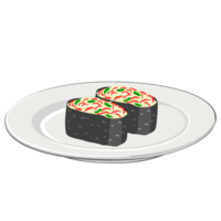 Crab stick gunkanmaki