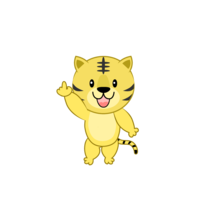 Tiger explaining the points