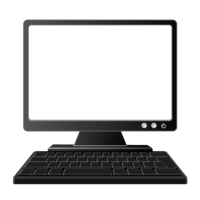 LCD monitor PC (screen transparent)