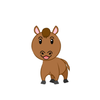 Cute foal character