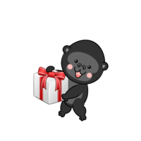Cute gorilla to give as a gift