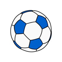 Blue soccer ball