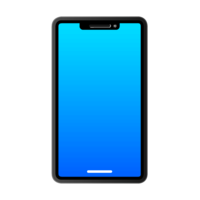 Blue screen smartphone