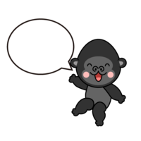 喋るゴリラキャラ