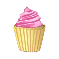 Strawberry cream cupcake