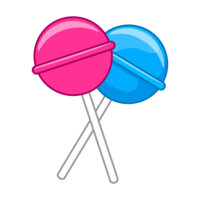 Pink light blue stick candy