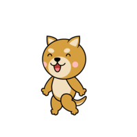 Walking Shiba Inu character
