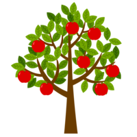 Simple apple tree