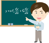 Educator teaching on the blackboard