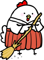 Miko (chicken-rooster) / 2017 New Year's card design