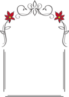 繊細フラワーフレーム-フレンチシック-シンプルフレーム