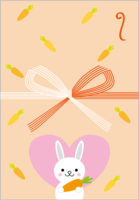 带冬兔的可爱漏斗