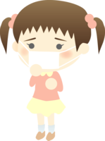 Girl who catches a cold-Medical