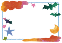 万圣节色彩框架